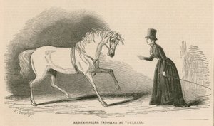 Mademoiselle Caroline in den Vauxhall Gardens, London von English School