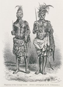 Magier der Loango-Küste, graviert nach einem Foto von Dr. Falkenstein, aus 