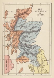 Karte: Das Königreich Scotia von English School