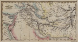 Karte der Länder, erwähnt in den Geschichten von Noah, Abraham und den Königen von Israel (Farbstich) von English School