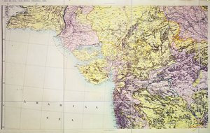 Karte von Kutch und Bombay Präsidentschaft, Indien, 1898 von English School