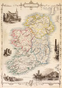 Karte von Irland aus 