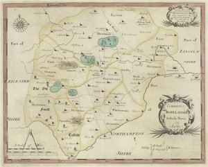 Karte von Rutland von English School