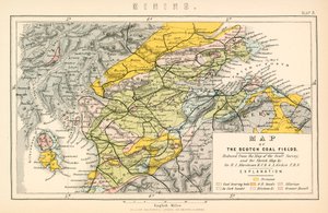Karte der schottischen Kohlefelder