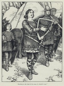 „An der Spitze der Armee marschierend, sang er Lieder“ von English School