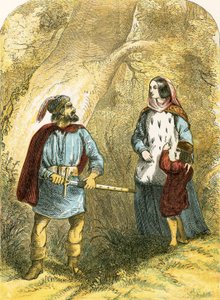 Margarete von Anjou und ihr Sohn treffen den Räuber im Wald von English School