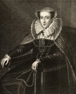 Maria Stuart (1542-87) (Gravur) von English School