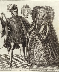 Maria Stuart, Königin von Schottland, und Henry Stuart, Lord Darnley von English School