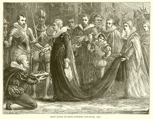 Maria Stuart betritt Holyrood, 1561 von English School