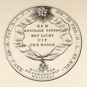 Freimaurersiegel, 1841, aus 