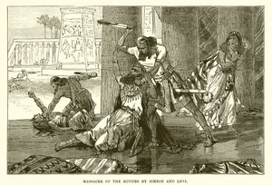 Massaker an den Hiwitern durch Simeon und Levi von English School