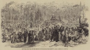 Maifest im Wald von Sokolniki, in der Nähe von Moskau