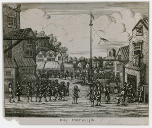 May Fair im Jahr 1716 von English School