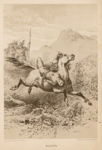 Mazeppa, basierend auf dem Gedicht von Lord Byron von English School