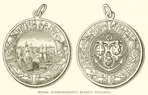 Medaille zur Erinnerung an Blakes Siege