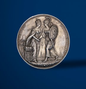 Medaille zur Krönung von Wilhelm und Maria, 1689 (Silber) (Rückseite)