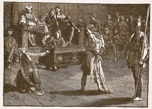 Treffen des Shire-Moot, ca. 835, Illustration aus Cassells Illustrierter Geschichte Englands