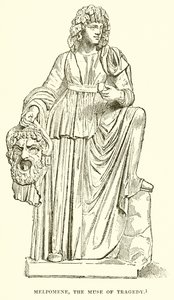 Melpomene, die Muse der Tragödie von English School