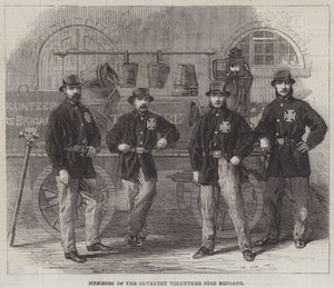 Mitglieder der Freiwilligen Feuerwehr von Coventry (Stich)