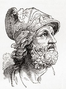 Menelaus, aus Ward und Locks Illustrierter Geschichte der Welt, veröffentlicht um 1882
