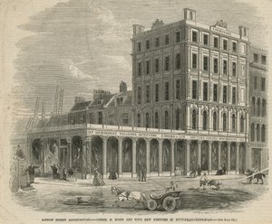 E Moses und Sons neue Räumlichkeiten in der Tottenham Court Road von English School