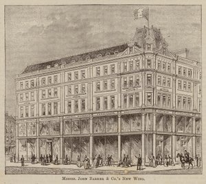 Messrs John Barker und Co, Tuchhändler und Allgemeine Lagerhalter, Ausstatter, Hausingenieure, Möbelhändler und Lieferanten, Kensington High Street, W von English School