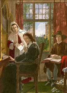 Milton diktiert "Samson Agonistes" von English School