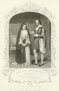 Miss Glyn und Mr. Hoskins als Isabella und Lucio, Maß für Maß von English School