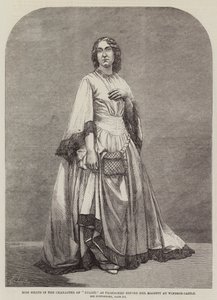 Miss Heath in der Rolle der "Julia," aufgeführt vor Ihrer Majestät im Windsor Castle (Stich) von English School