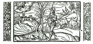 Monat Januar aus einem Hirtenkalender, 1579 von English School