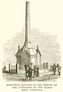 Denkmal für die Opfer im Schwarzen Loch von Kalkutta von English School