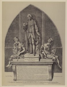 Denkmal für William Beckford, zweimal Bürgermeister von London, von John Francis Moore, Guildhall, City of London von English School