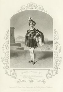 Mr. Couldock als Iago, Othello, Akt II, Szene I von English School