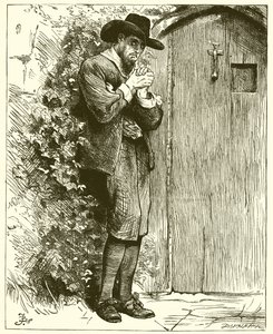 Herr Furchtsam. Auch hier stand er eine gute Weile, bevor er sich traute zu klopfen von English School