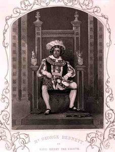 Mr. George Bennett als König Heinrich der Achte, im Stück von William Shakespeare (1564-1616)