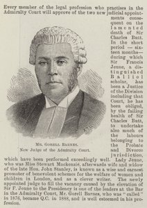 Mr. Gorell Barnes, neuer Richter des Admiralty Court (Stich) von English School