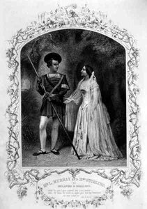 Mr. L. Murray als Orlando und Mrs. Stirling als Rosalind, Akt V Szene 4, in 