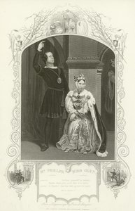 Mr. Phelps als Hamlet und Miss Glyn als Königin, Hamlet, Akt III, Szene IV von English School