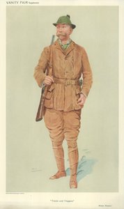 Mr Walter Winans, Spuren und Abzüge, 9. Juni 1909, Vanity Fair Karikatur von English School
