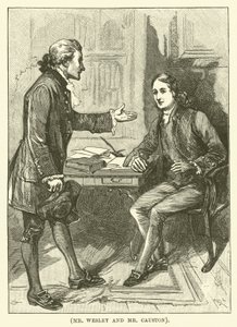 Herr Wesley und Herr Causton (Gravur) von English School