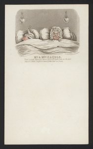 Herr und Frau Caudle (farbiger Stich) von English School