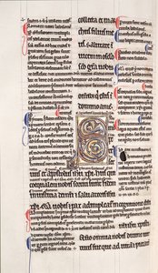 Ms.27, f.109v: Seite aus einer glossierten Kopie des Neuen Testaments
