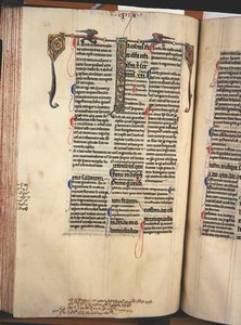 Ms.27, f.84v: Seite aus einer glossierten Kopie des Neuen Testaments