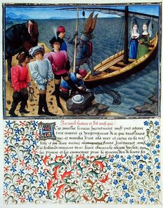 Herz, Verlangen und Großzügigkeit gehen am frühen Nachmittag an Bord des Bootes von Verlobung und Erwartung, Faksimile-Ausgabe von 