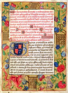 Ms 261 fol.1r Seite aus einer Sammlung von Pesttraktaten in Latein und Englisch, ca. 1500
