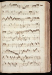 Mu Ms 168, S.301: Seite aus dem Fitzwilliam Virginal, eine Anthologie von Tastenmusik des 16. und frühen 17. Jahrhunderts