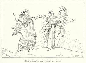 Musaeus zeigt Aeneas Anchises von English School