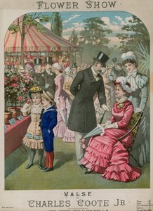 Musikalische Partitur für Flower Show, ein Walzer von Charles Coote Jr. von English School