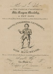 Musikalische Partitur für Liebe und Nashorn, oder Die komische Werbung von Miss Margery Mizzlefig von English School