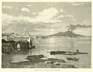 Neapel, mit Vesuv, von Posillipo von English School